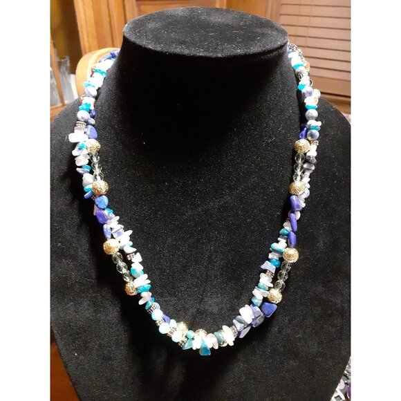 Handmade Gemstone Necklace Duo - Picture 1 of 12